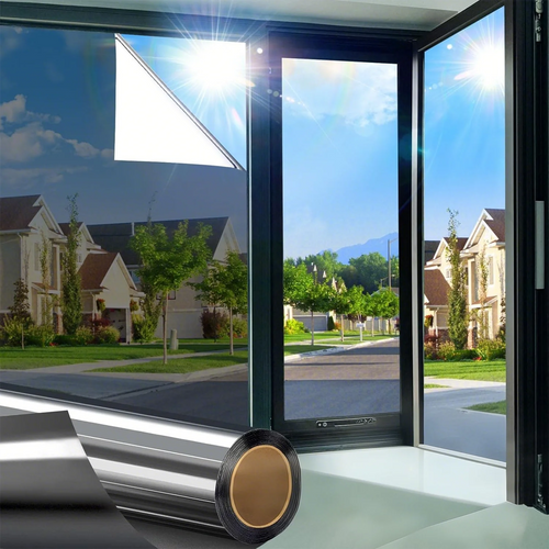 DAYHIDE one-way mirror film on a sunny window