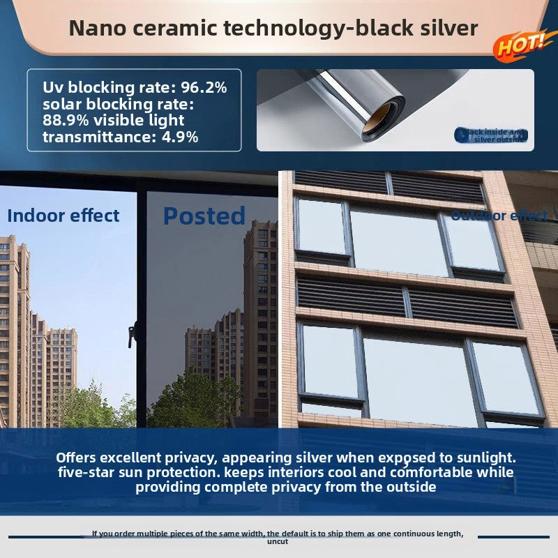 DAYHIDE™ One-Way Privacy Film — Cut-to-Size Rolls (16 Finishes)